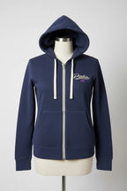 Vintage women James & Pitchers Ireland blue full zip hoodie in L|L27 W20| SKU 6525