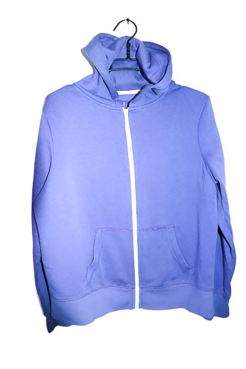 Vintage women Love my hoodie purple plastic zipper hoodie in M|L24 W23|SKU 6684