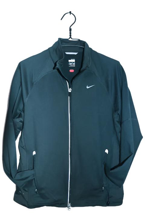 Vintage women Nike fit dry black full zip training fleece track top in M|L28W20|SKU 6682