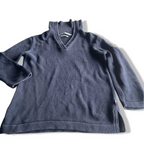 Vintage women Tommy hilfiger V-neck high neck cable knited sweater in S|L23 W17| SKU 5620