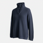 Vintage women Tommy hilfiger V-neck high neck cable knited sweater in S|L23 W17| SKU 5620