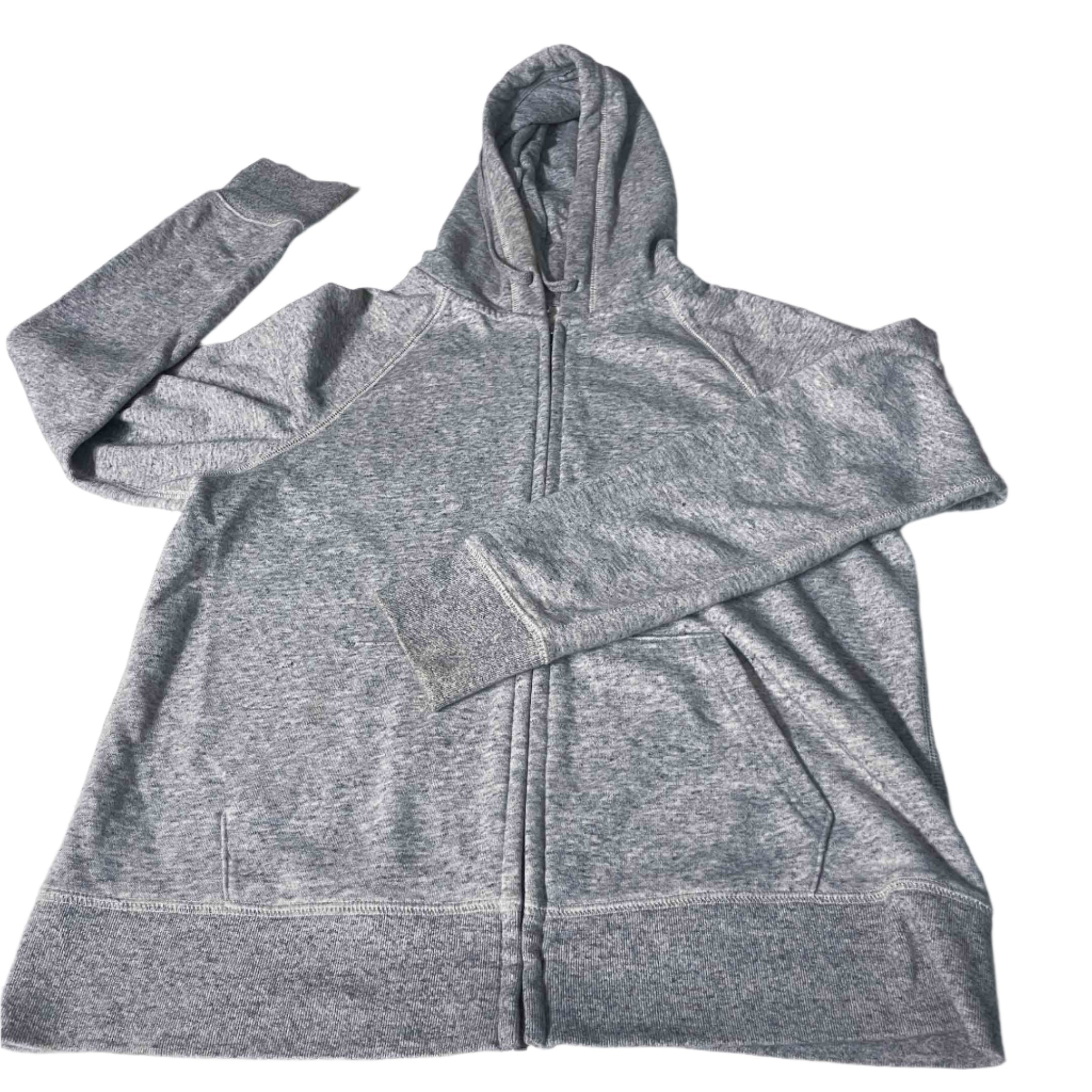 Vintage women Uniqlo grey full zip hoodie in M|L24 W19|SKU 6503