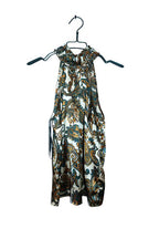 Vintage women Vero Moda multi paisley print sleeveless long silk dress XS|L27 W16|SKU 6626