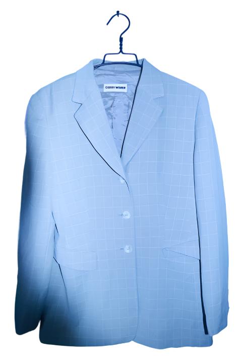 Vintage women cream plaid Gerry Weber single breasted oversize blazer XXL|L31 W20|SKU 6724