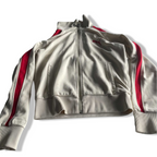 Vintage women cream puma full zip track jacket in L|L 21 W18|SKU 5636