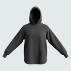 Vintage women graphics black hoodie in M|L27 W19|SKU 5653
