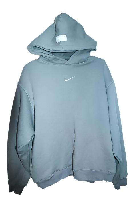 Vintage women grey Nike plain hoodie in L|L26 W24|SKU 6581