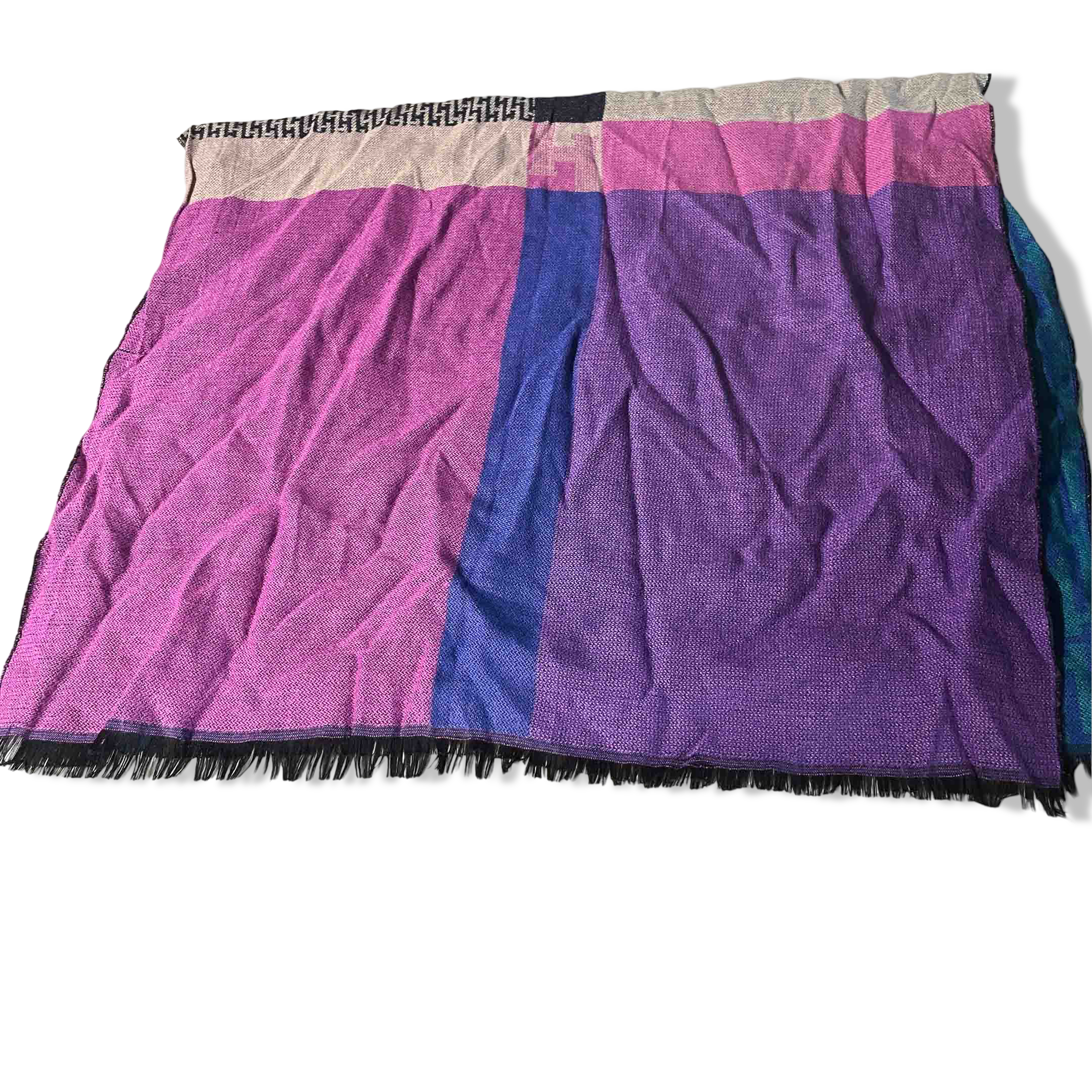 Vintage women multi pashmina scarf|L64 W18|SKU 6336
