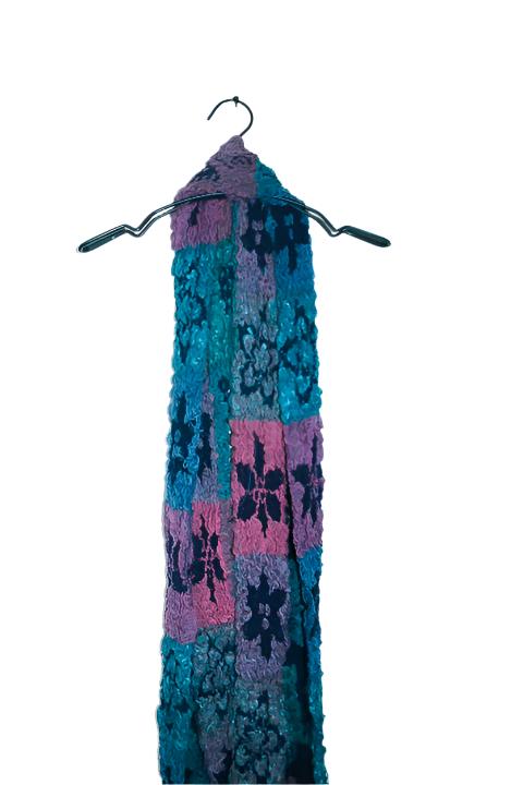 Vintage women multicoloured stripe scarf|L92 W16|SKU 6575