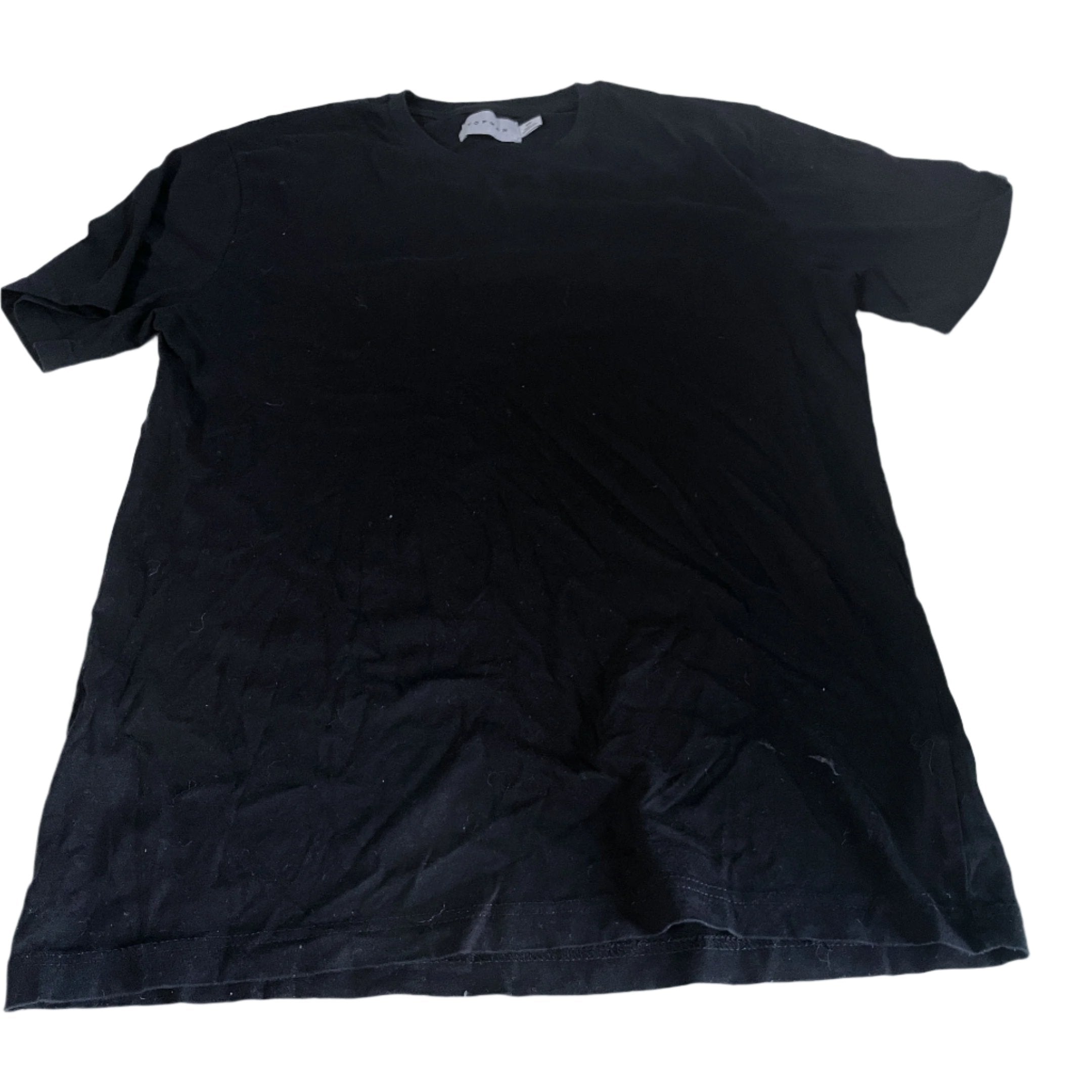 Vintage women plain black Topman short sleeve tees in XS|L26 W18|SKU 6478