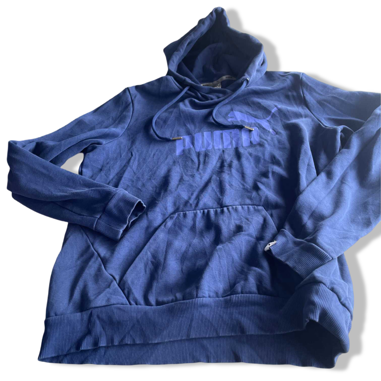 Vintage women puma regular fit blue hoodie in L|L24 W18|SKU 5582