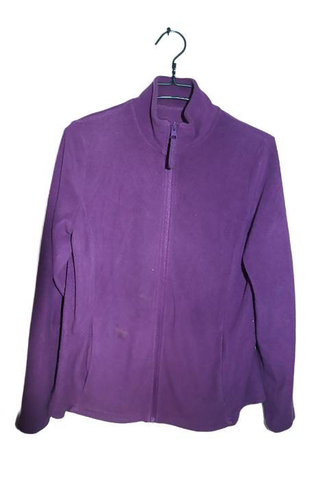 Vintage women purple fleece full zip high neck jacket in M|L28 W20|SKU 6665