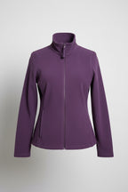 Vintage women purple fleece full zip high neck jacket in M|L28 W20|SKU 6665