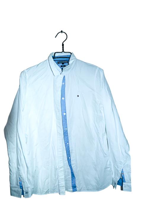 Vintage women white Tommy Hilfiger long sleeve shirt UK 10|L31 W20|SKU 6542