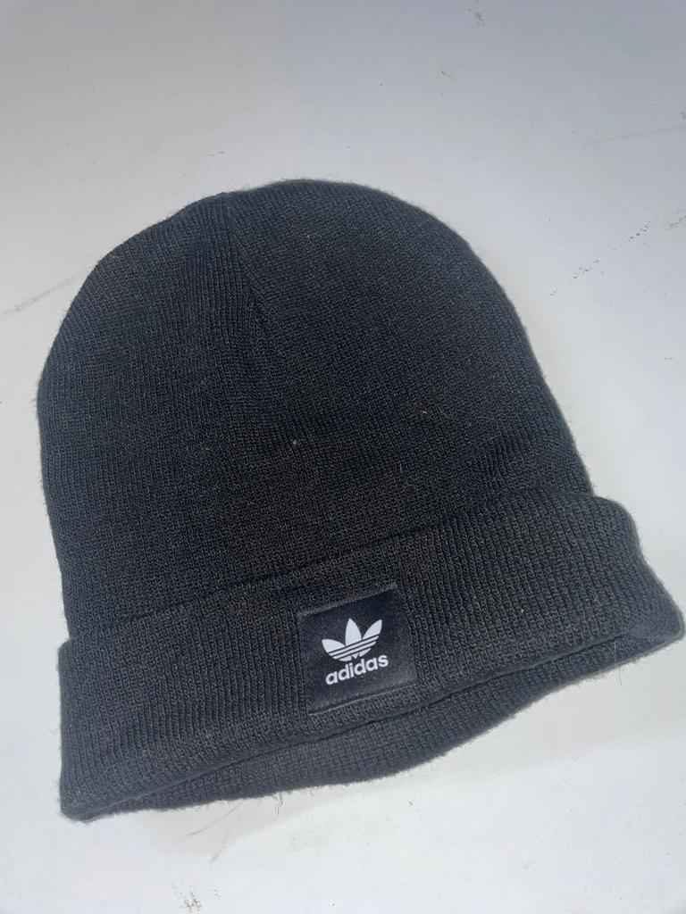 Vintage Black Adidas Original Beanie knitted cap