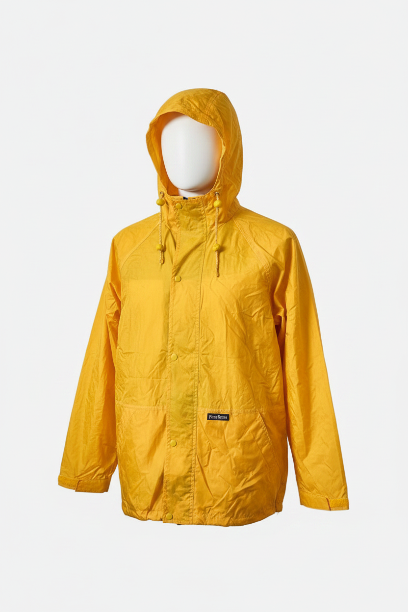 Peter Storm yellow and navy blue waterproof jacket in size M.