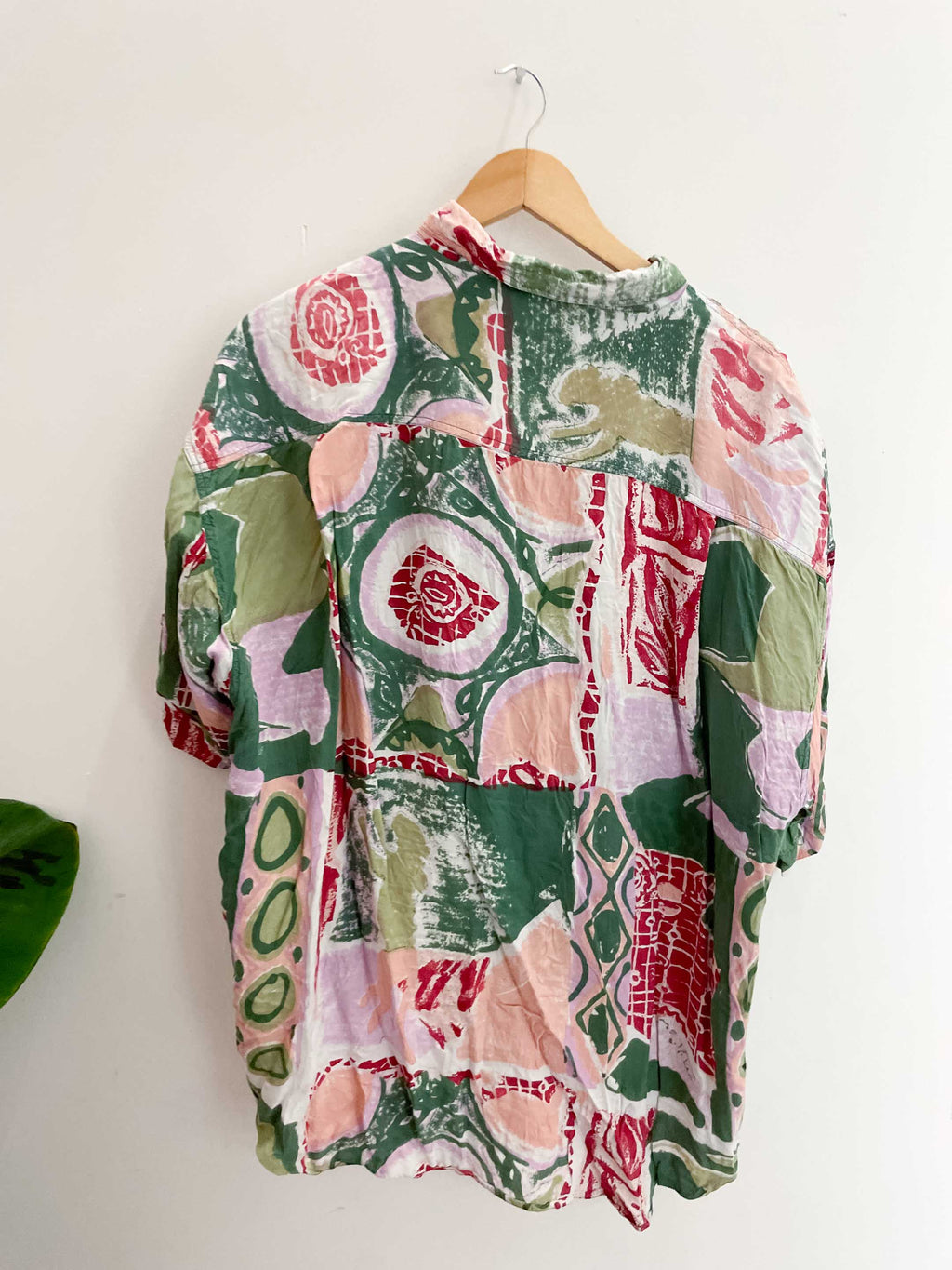 Vintage mens new fast abstract pattern multi shirt size XXL