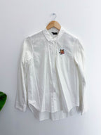 Vintage white topshop medium long sleeve shirt