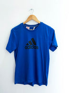 Vintage Adidas climate cotton blue large tshirt