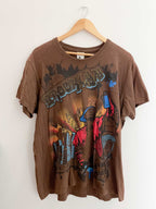 Vintage brown brooklyn large graphics shirt