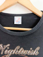 Vintage black nightwish graphics mens tshirt size L