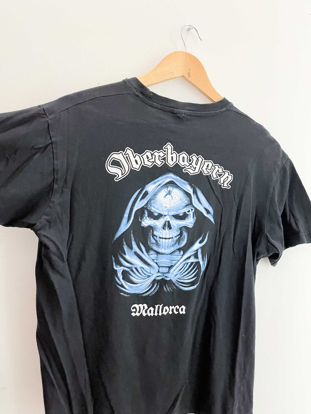 Vintage oberbayern black graphics large mens tshirt
