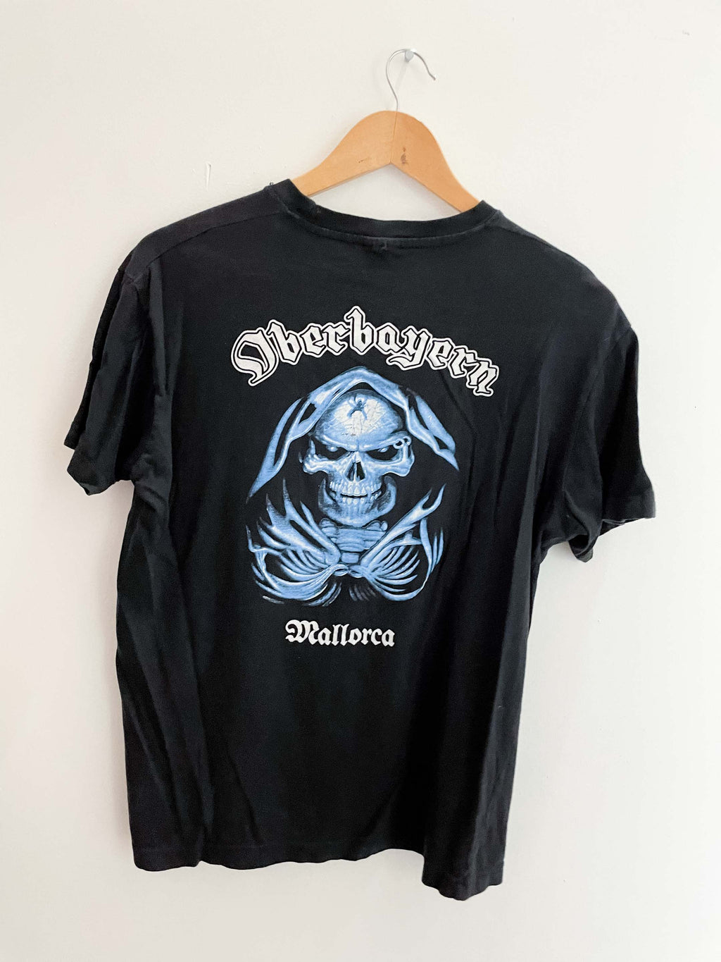 Vintage oberbayern black graphics large mens tshirt