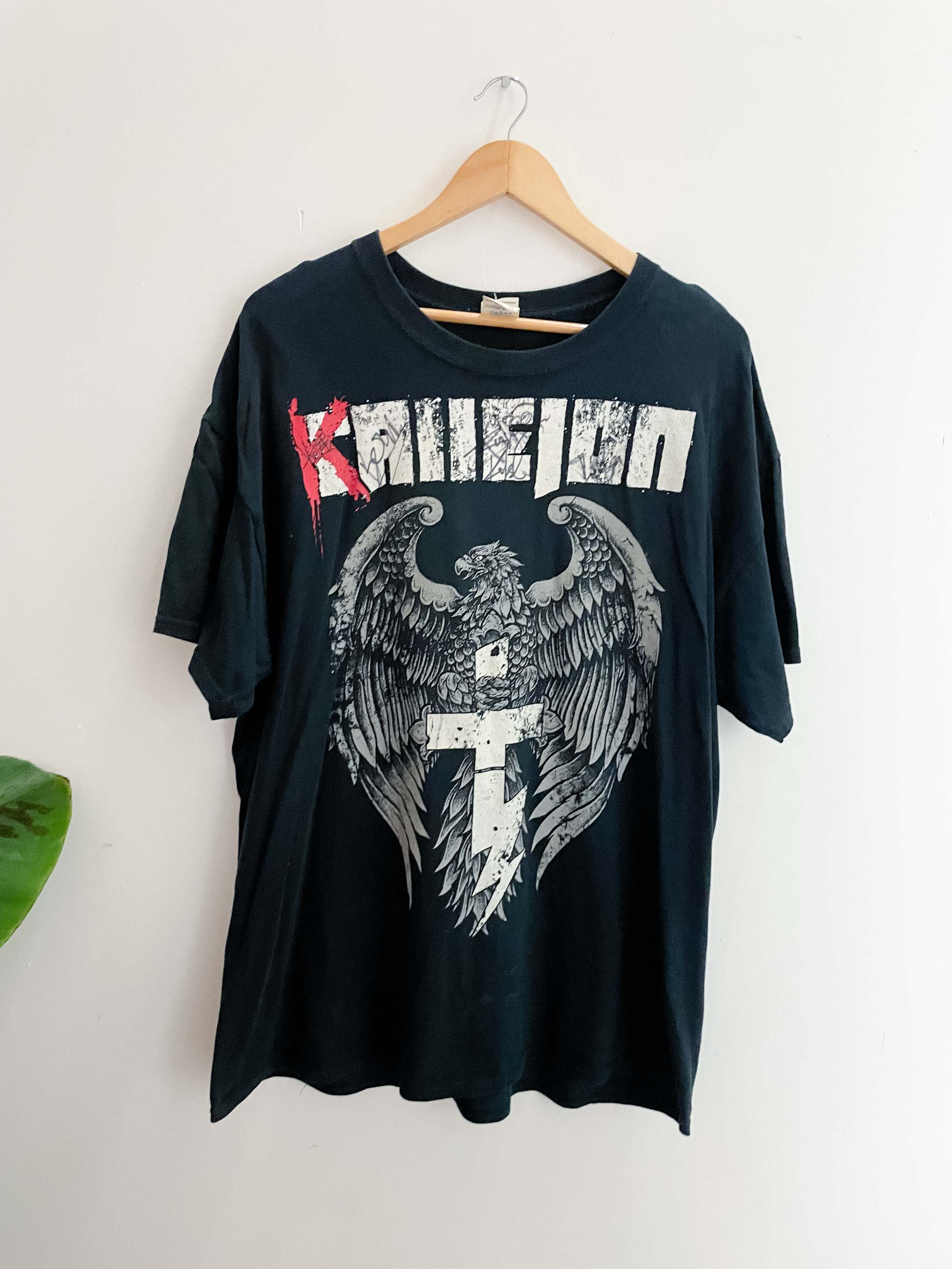 Vintage black graphics mens tshirt size XL with MSD at the back