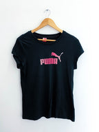 Vintage black womens xlarge puma tshirt