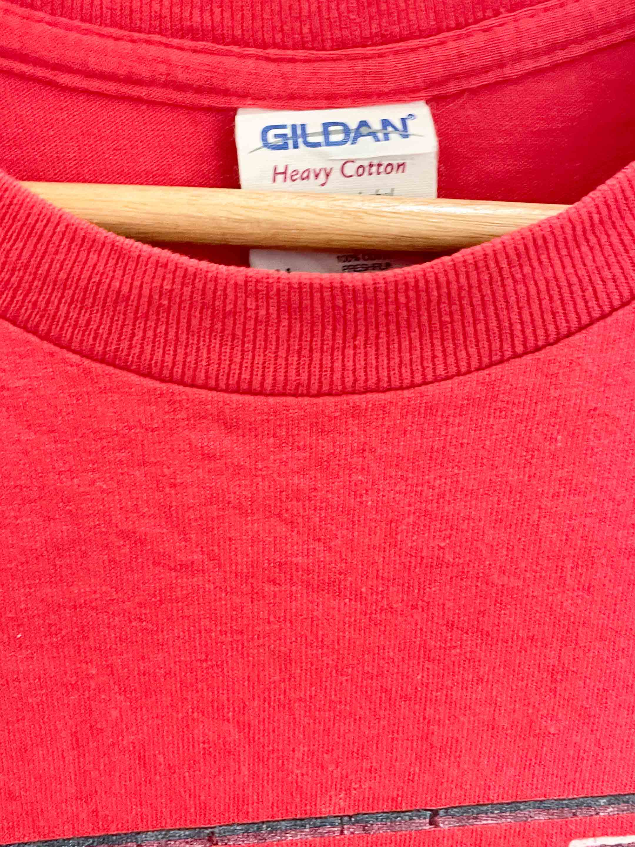 Vintage Gildan paradise graphics red mens tshirt size S