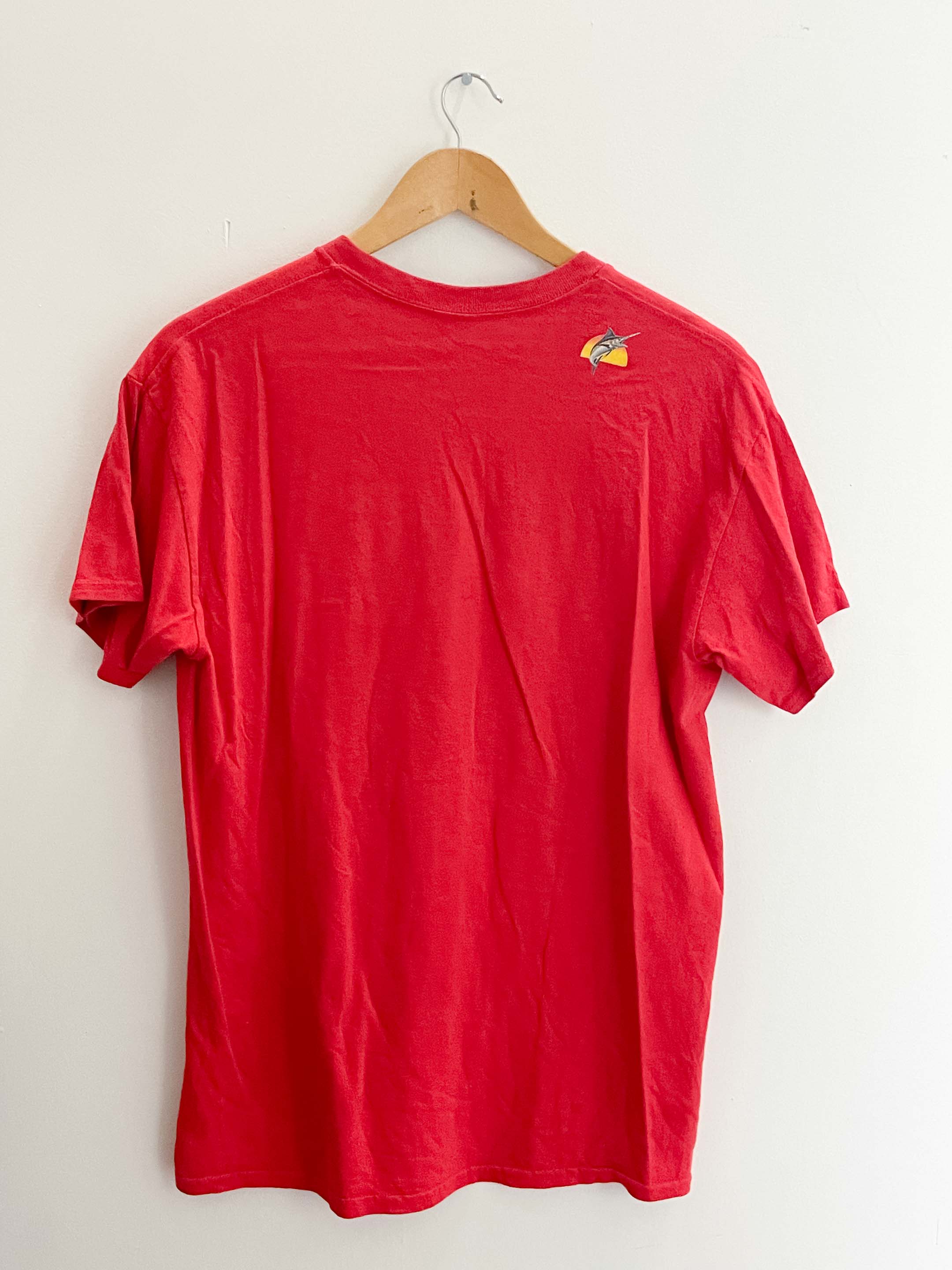 Vintage Gildan paradise graphics red mens tshirt size S