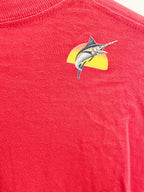 Vintage Gildan paradise graphics red mens tshirt size S