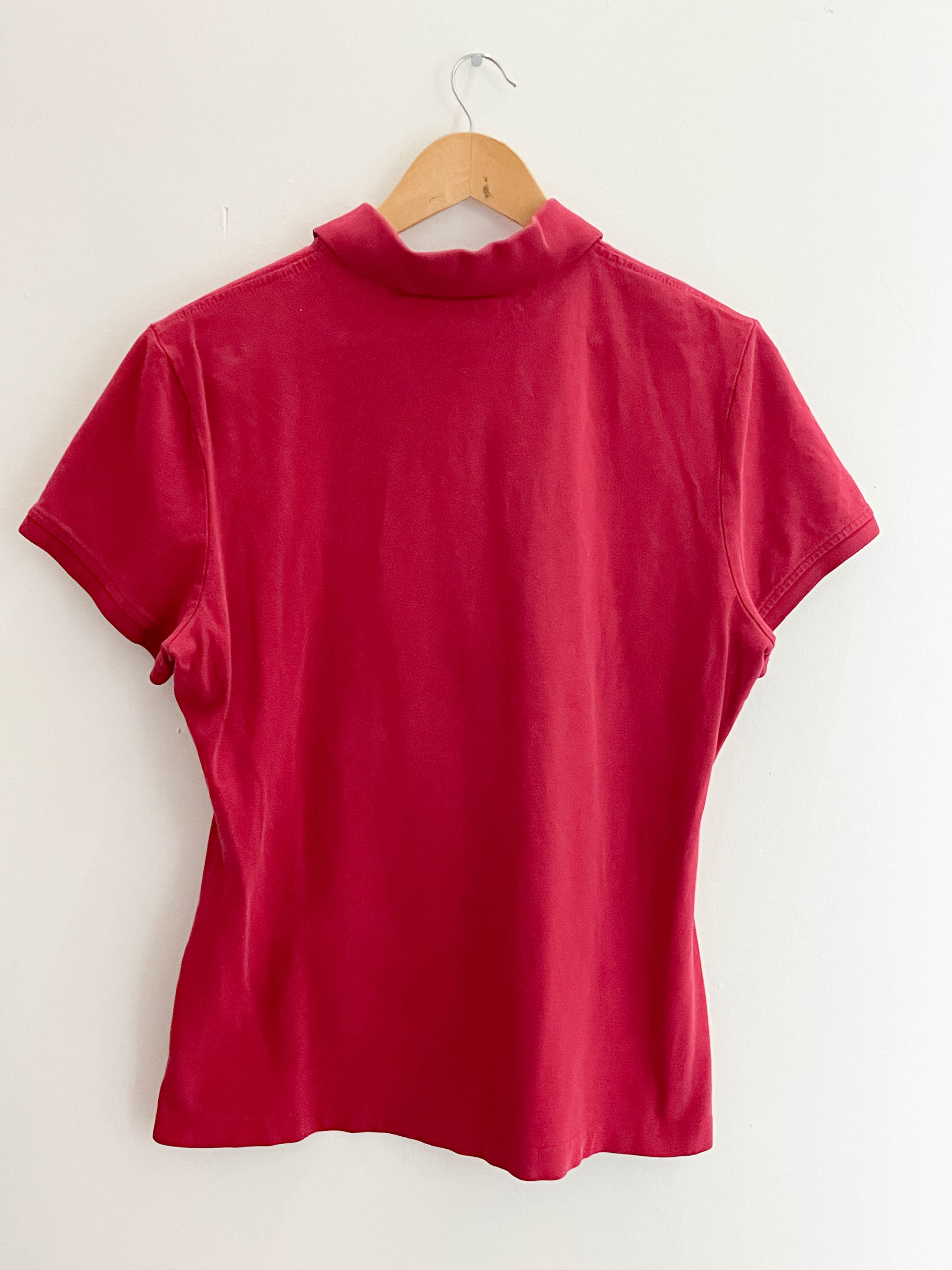 Vintage red mens tommy hilfiger polo shirt size XL