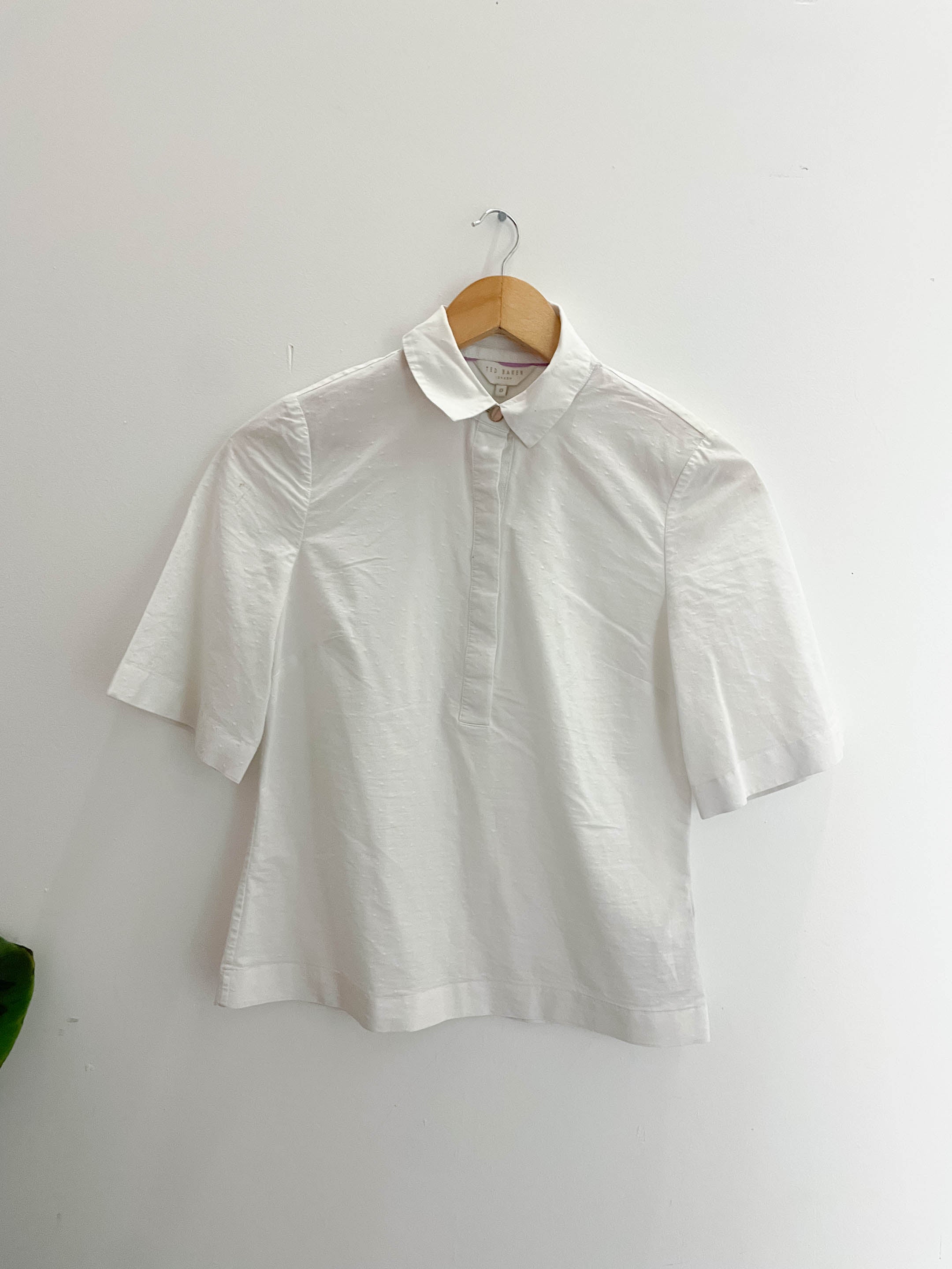 Vintage white ted baker small polo shirt