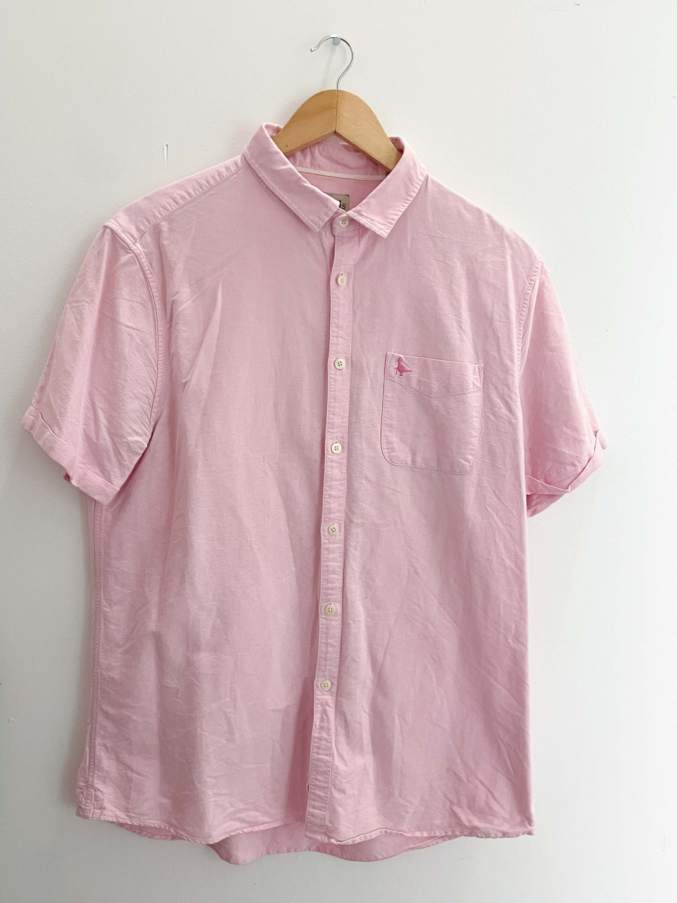 Vintage pink jack wills regular fit mens large shirt