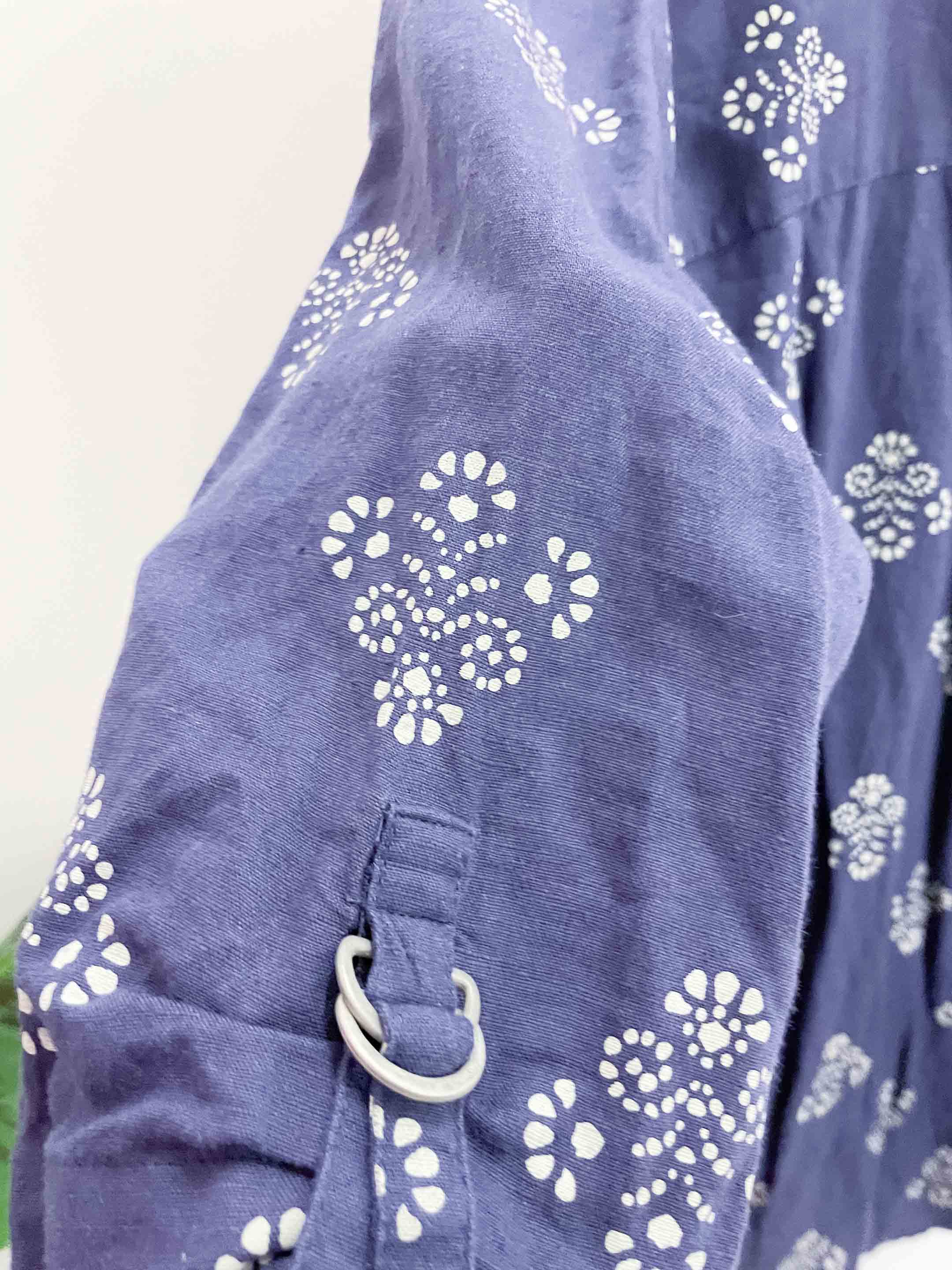 Vintage principles large purple patterned shirt