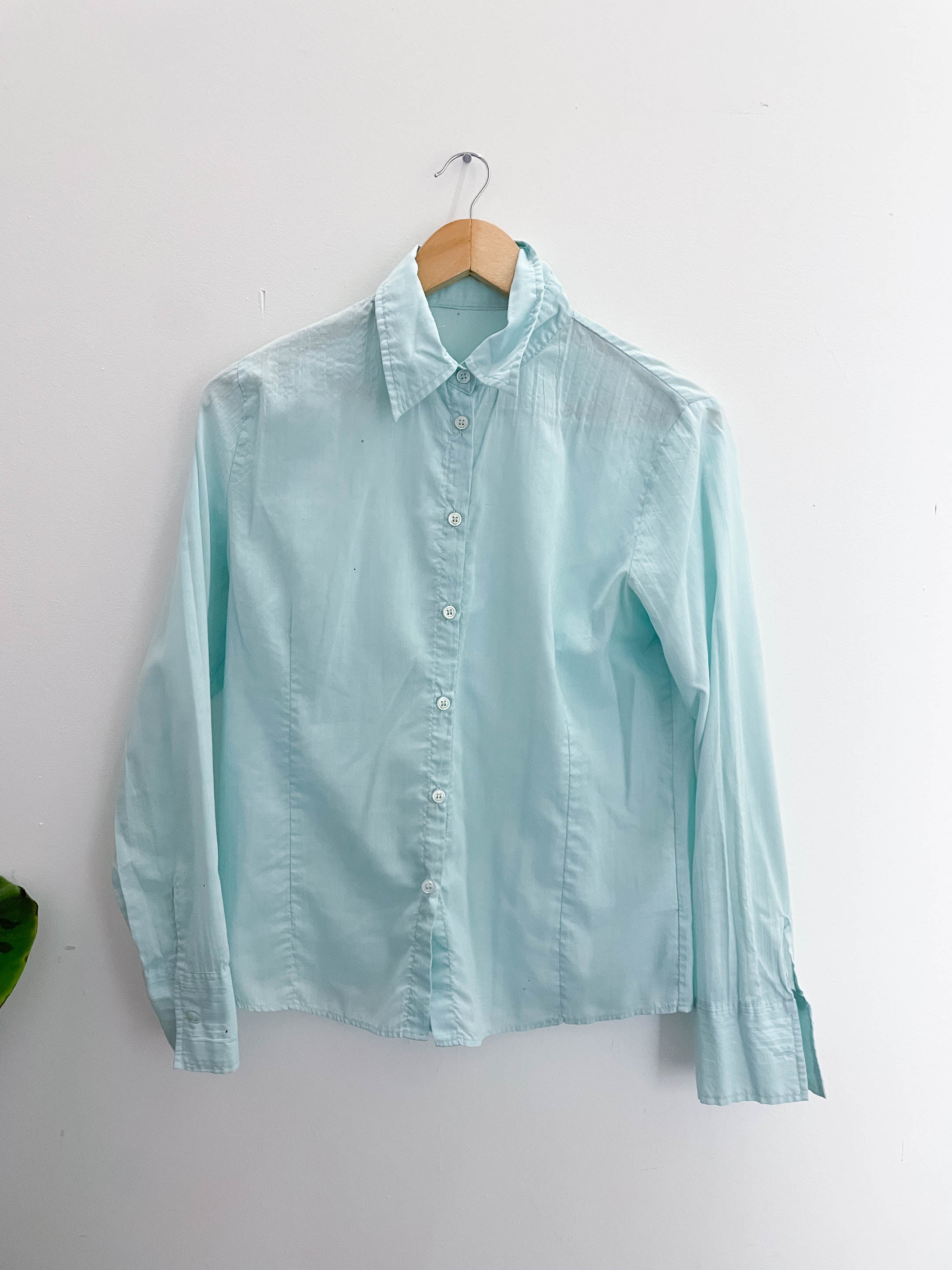 Vintage blue regular fit long sleeve shirt size 12