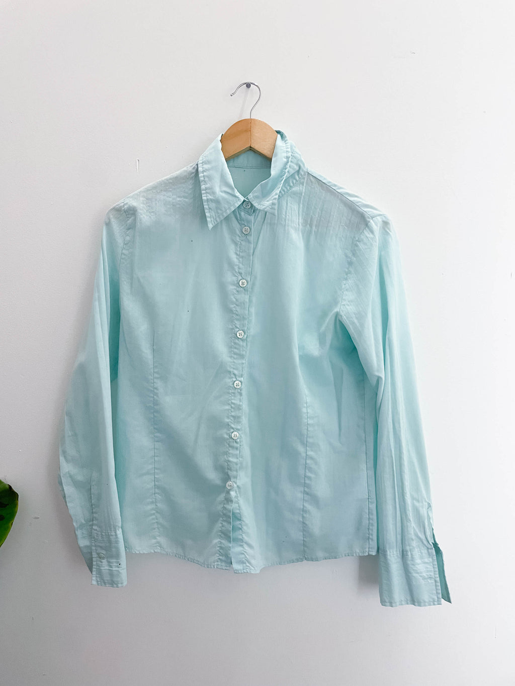 Vintage blue regular fit long sleeve shirt size 12