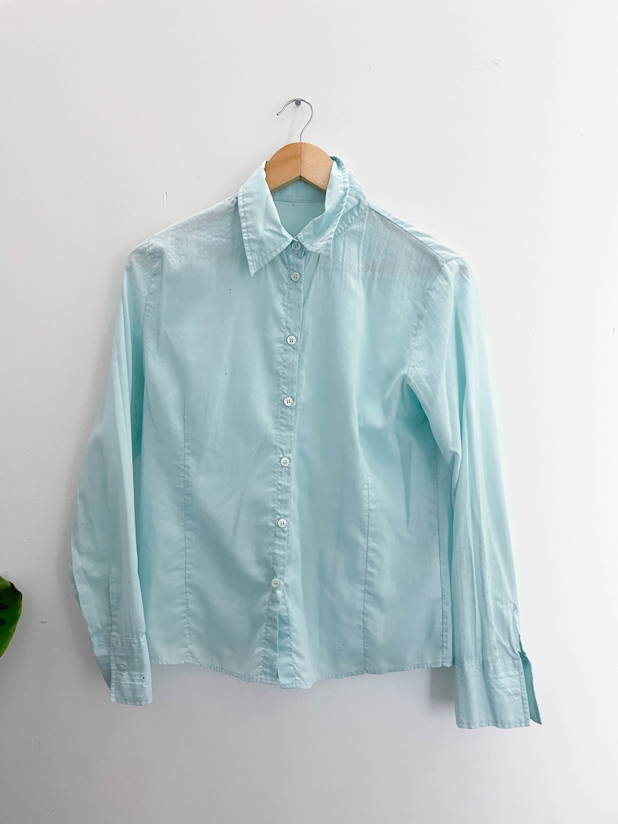 Vintage blue regular fit long sleeve shirt size 12