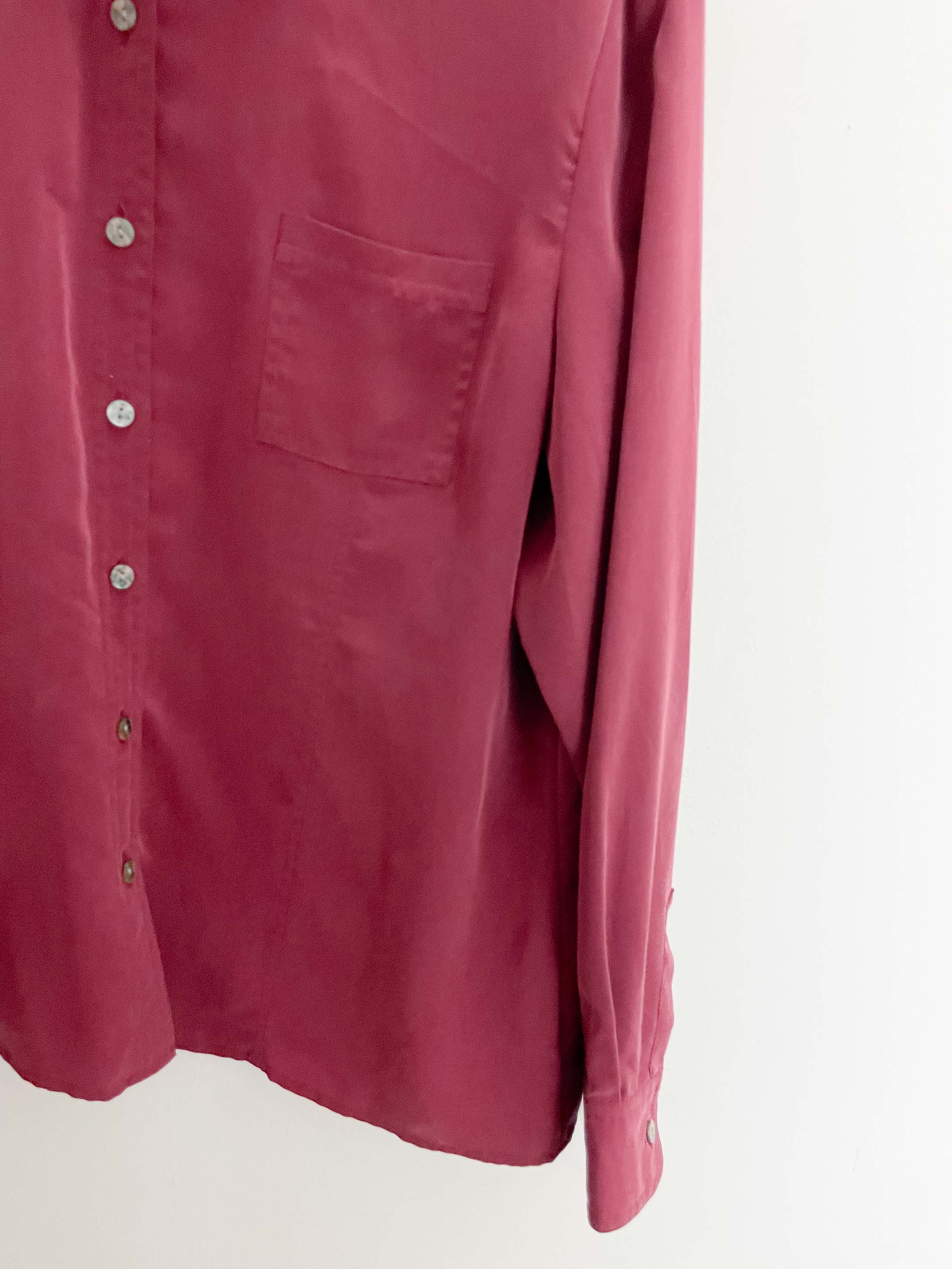 Vintage premium classic fit red long sleeve shirt size 8