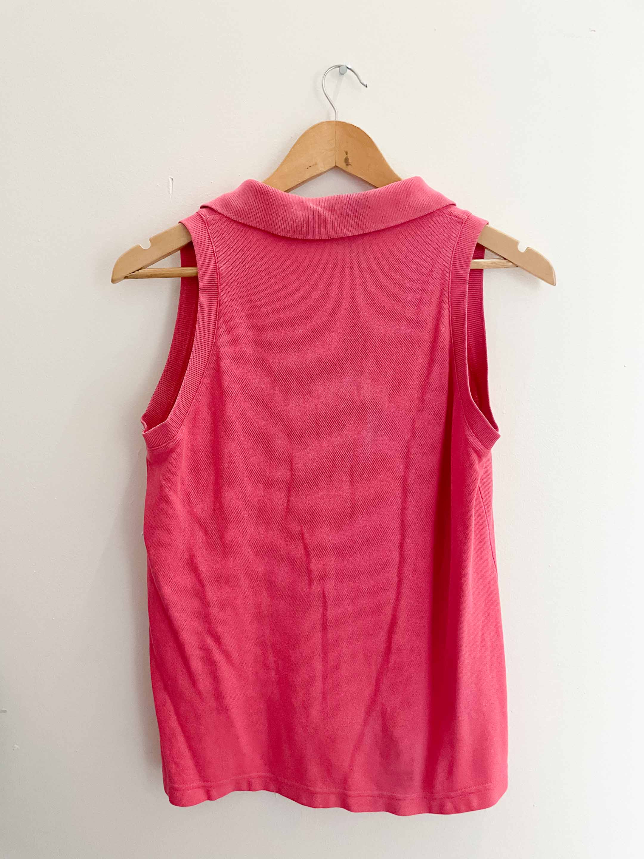 Vintage Fila sleeveless slim fit orange women polo medium shirt