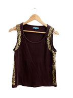 Vintage cable and gauge black medium tank top