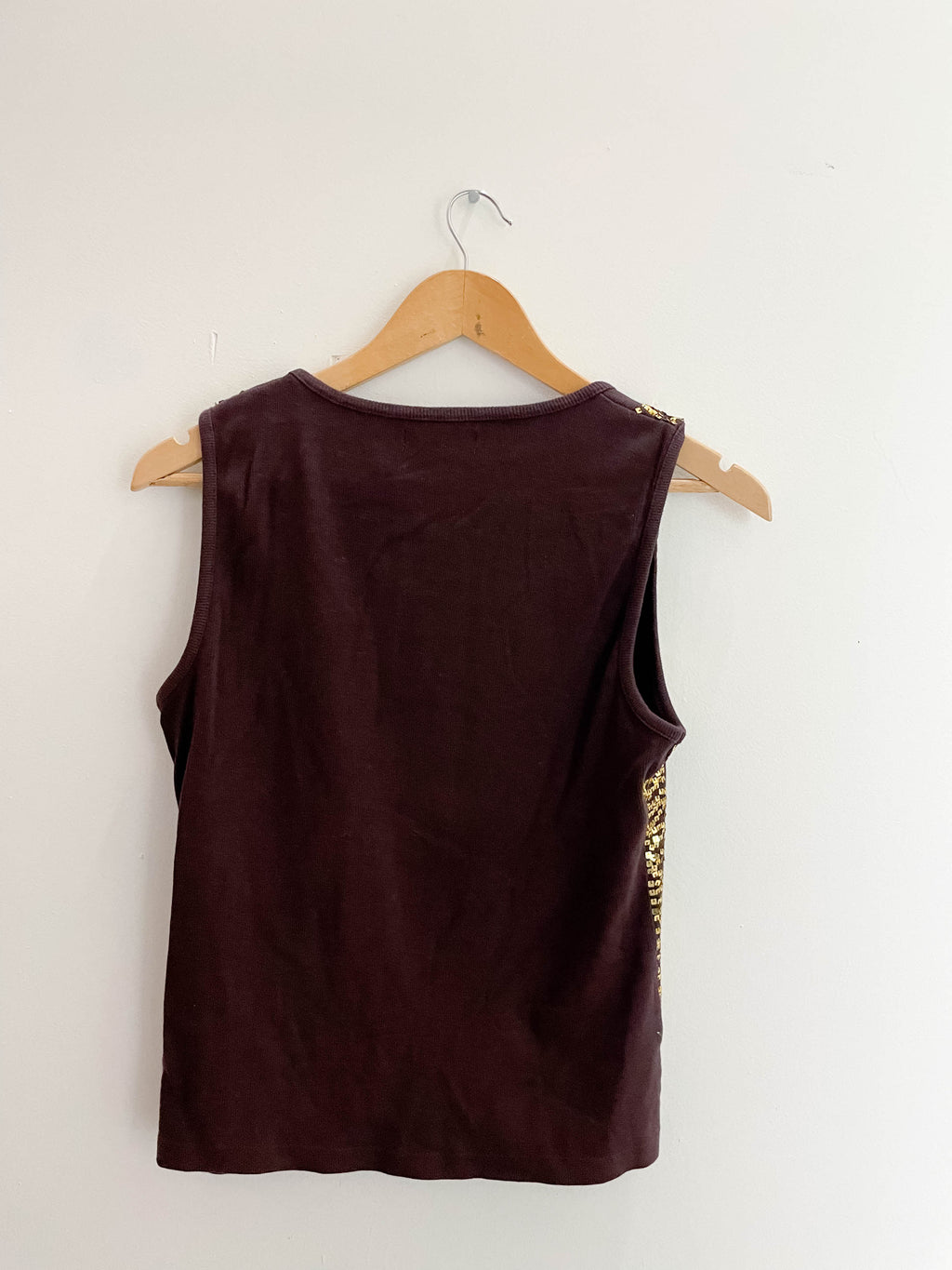 Vintage cable and gauge black medium tank top