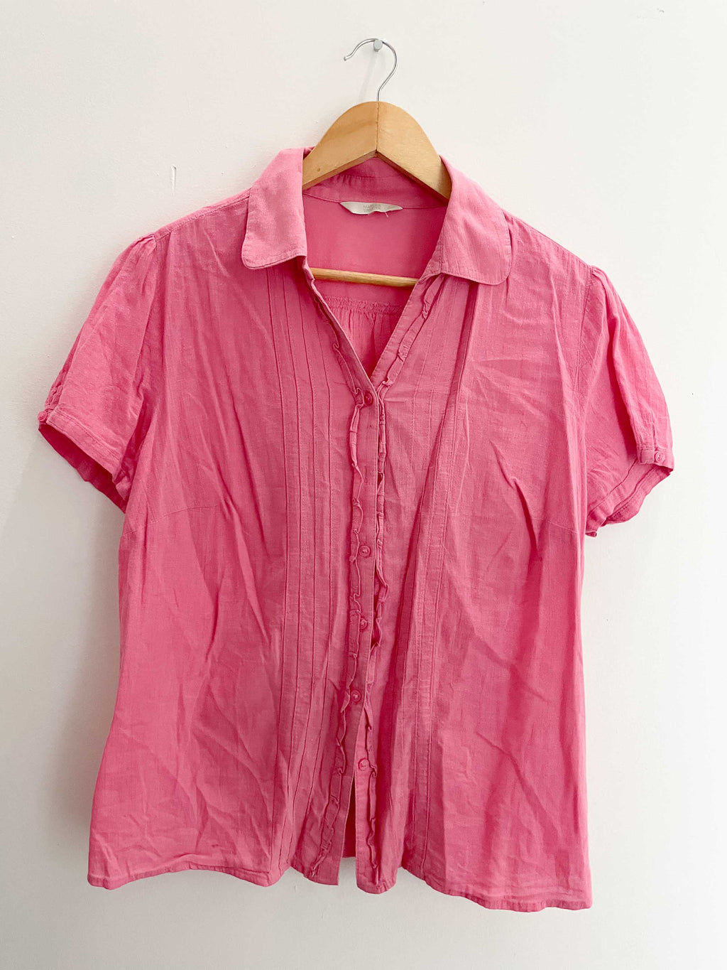 Vintage womens pink shirt size 16