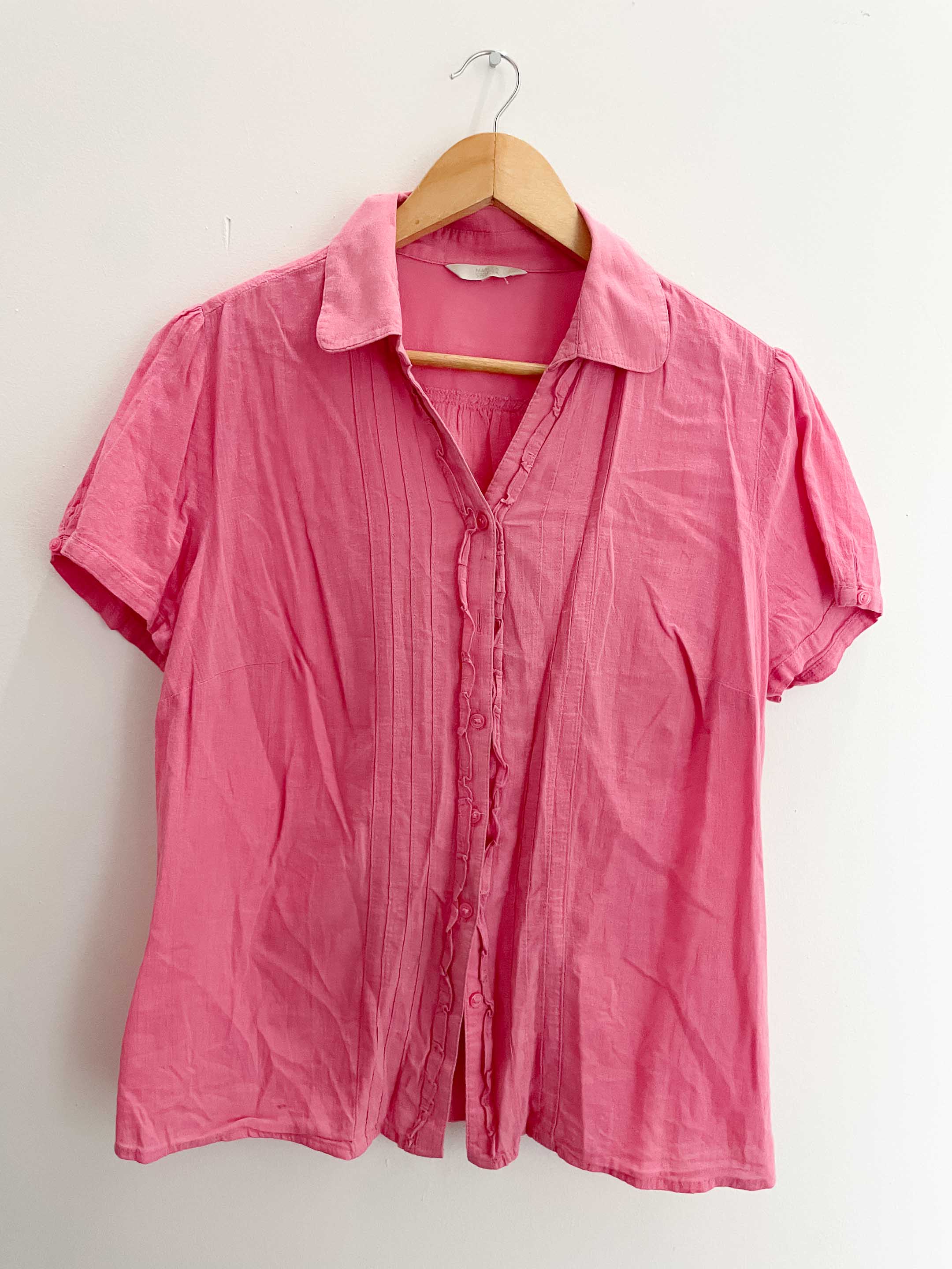 Vintage womens pink shirt size 16
