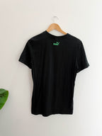 Vintage puma create your world graphics black womens tshirt size XL