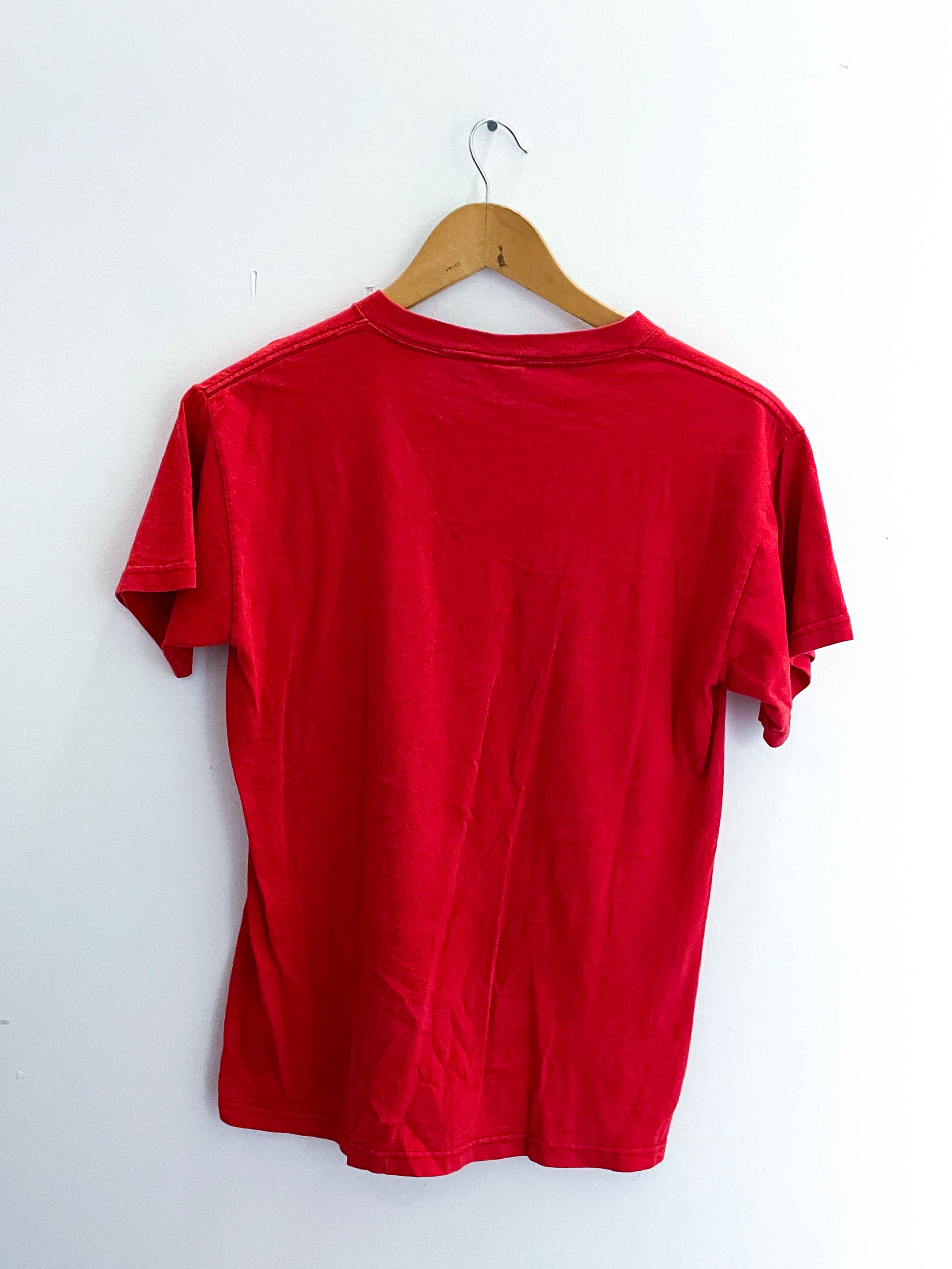 Vintage mens Rutgers football red small tshirt