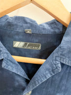 Vintage blue tie dye let's go mens short sleeve shirt size M