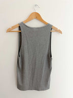 Vintage topshop grey tank top uk 14