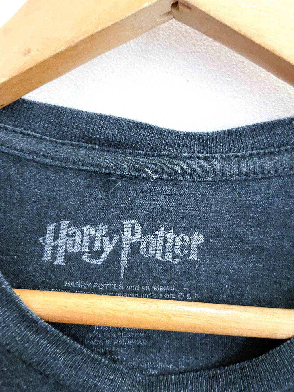 Vintage Harrypotters Hogwarts Graphics small grey tshirt